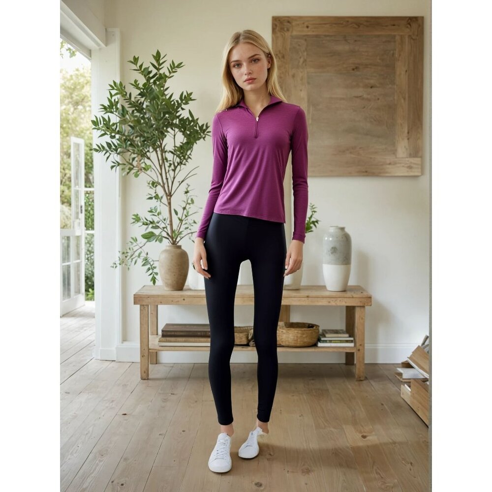 Patagonia Women Capilene Performance‎ Active Wear XS Maroon Long Sleeve Pullover